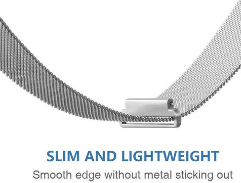 KOREDA متوافق مع مجموعات Samsung Gear S2 Bands، عبوتان من السوار المعدني من الفولاذ المقاوم للصدأ + حزام سوار بديل بحلقة شبكية لساعة Gear S2 الرياضية الذكية SM-R720/R730 (عبوتان باللون الأسود) in Saudi Arabia