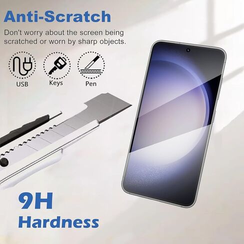 Lyphpe【3 Pack Privacy Screen Protector for samsung galaxy S23FE 9H Tempered Glass Anti-Spy Private Film Compatible for Samsung S23FE Case Friendly in Kuwait