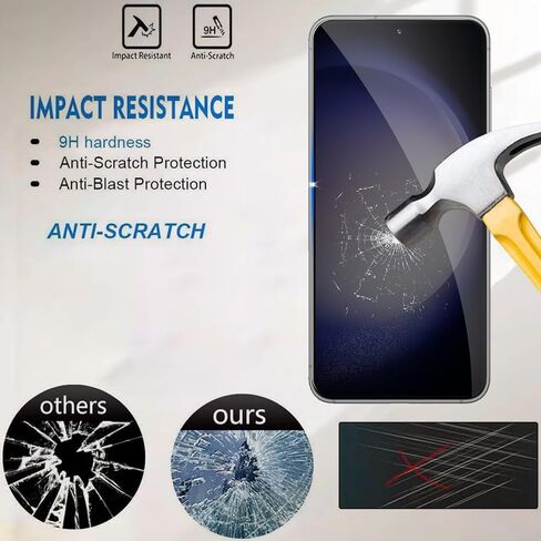 Lyphpe【3 Pack Privacy Screen Protector for samsung galaxy S23FE 9H Tempered Glass Anti-Spy Private Film Compatible for Samsung S23FE Case Friendly in Kuwait