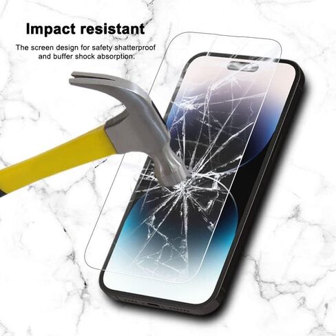 ImpactIQ' 3+3 Pack [Privacy] Screen Protector for [iphone 15 Pro Max] +Camera Lens Protector +Screen Removing Tool | iphone 15 Screen Protector Glass with Bubble-Free Installation Frame | 9H Hardness in Saudi Arabia
