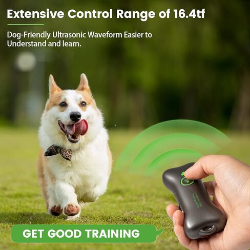 Anti Barking Device,Dog Barking Control Devices,24KHZ Rechargeable Ultrasonic Dog Bark Deterrent up to 16.4 Ft Effective Control Range Safe for Human & Dogs Portable Indoor & Outdoor (Bone model) in Kuwait