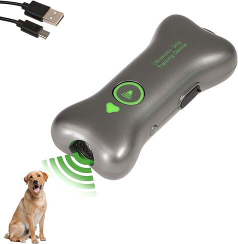 Anti Barking Device,Dog Barking Control Devices,24KHZ Rechargeable Ultrasonic Dog Bark Deterrent up to 16.4 Ft Effective Control Range Safe for Human & Dogs Portable Indoor & Outdoor (Bone model) in Kuwait
