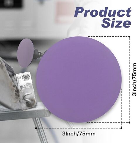 32 Pcs 3 Inch Sanding Discs 2500 Grit Aluminum Oxide Wet Dry Sandpaper Hook and Loop Sand Paper Purple Sanding Pads for Woodworking, Metal Polishing, Automotive Paint Removal (2500 Grit) in Kuwait