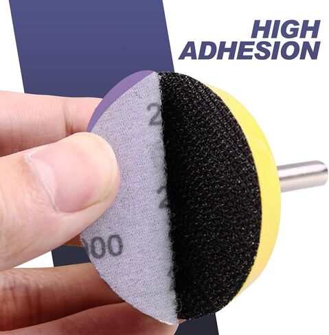 32 Pcs 3 Inch Sanding Discs 2500 Grit Aluminum Oxide Wet Dry Sandpaper Hook and Loop Sand Paper Purple Sanding Pads for Woodworking, Metal Polishing, Automotive Paint Removal (2500 Grit) in Kuwait