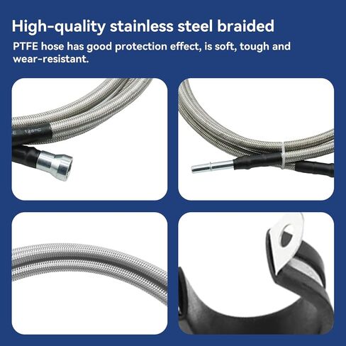 خط وقود مجدول من الفولاذ المقاوم للصدأ 819-840 مناسب لـ 1999-2003 Chevy Silverado 1500 2500 GMC Sierra 1500 2500 OE #15043857, 15765803 in Kuwait