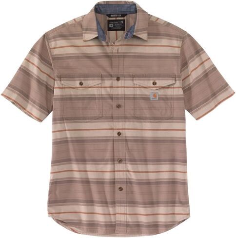 Carhartt Men's 105174 Rugged Flex Relaxed Fit Lightweight Plaid Short - X-Large - Warm Taupe in Saudi Arabia