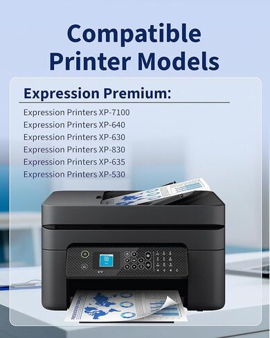 410XL Black Ink Cartridges Remanufactured Replacement for Epson 410XL Printer Ink Cartridges to use with Expression XP-7100 XP-640 XP-830 XP-630 XP-530 XP-635 (2-Pack) in Saudi Arabia