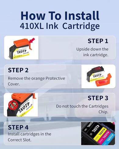 410XL Black Ink Cartridges Remanufactured Replacement for Epson 410XL Printer Ink Cartridges to use with Expression XP-7100 XP-640 XP-830 XP-630 XP-530 XP-635 (2-Pack) in Saudi Arabia