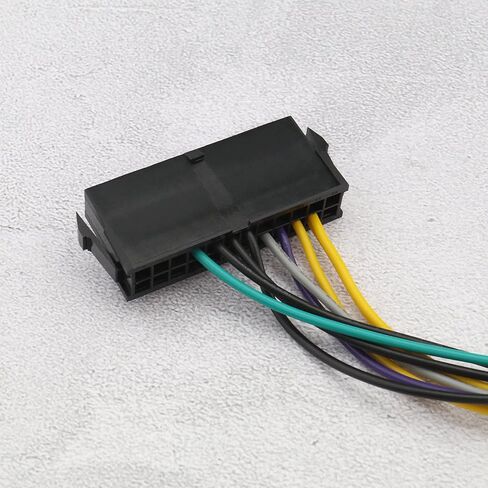 The Lord of the Tools 2PCS 24 Pin to 8 Pin ATX Power Adapter Cable Compatible with Dell Optiplex 3020/7020/ 9020/ H61/ H81/ Q77/ Q87/ B75/ A75/ Q75/ Q65 in Saudi Arabia