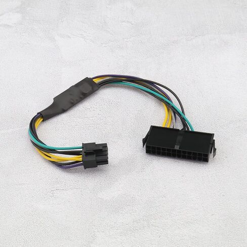 The Lord of the Tools 2PCS 24 Pin to 8 Pin ATX Power Adapter Cable Compatible with Dell Optiplex 3020/7020/ 9020/ H61/ H81/ Q77/ Q87/ B75/ A75/ Q75/ Q65 in Saudi Arabia