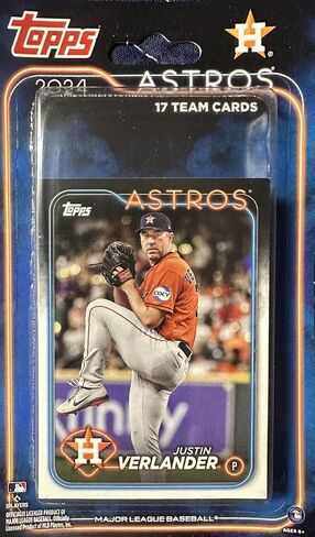Houston Astros 2024 Topps Factory Sealed 17 Card Team Set Featuring Justin Verlander, Alex Bregman and Jose Altuve Plus Grae Kessinger Rookie Card in Saudi Arabia
