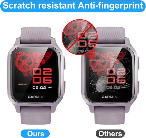 Screen Protectors for Garmin Venu SQ/SQ Music, (6 Pack) Soft TPU Protective Film, Full Coverage, HD Clear, Scratch Resistant, Zero-Bubble,Protector Screen in Kuwait