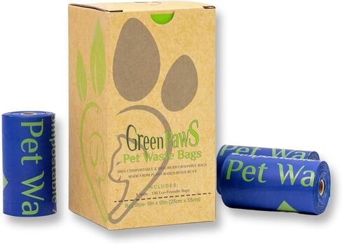Dog Poop Bags - 240 Count (16 Rolls - 15 Bags Per Roll) Biodegradable & Compostable, Leak Proof, Unscented, Extra Thick, Quality Pet Waste Bags in Saudi Arabia