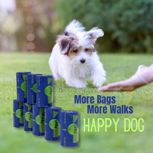 Dog Poop Bags - 240 Count (16 Rolls - 15 Bags Per Roll) Biodegradable & Compostable, Leak Proof, Unscented, Extra Thick, Quality Pet Waste Bags in Saudi Arabia