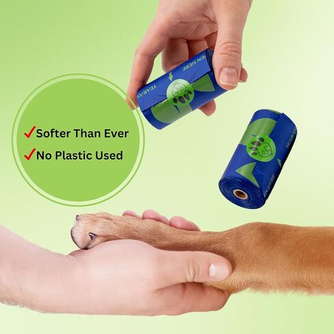 Dog Poop Bags - 240 Count (16 Rolls - 15 Bags Per Roll) Biodegradable & Compostable, Leak Proof, Unscented, Extra Thick, Quality Pet Waste Bags in Saudi Arabia