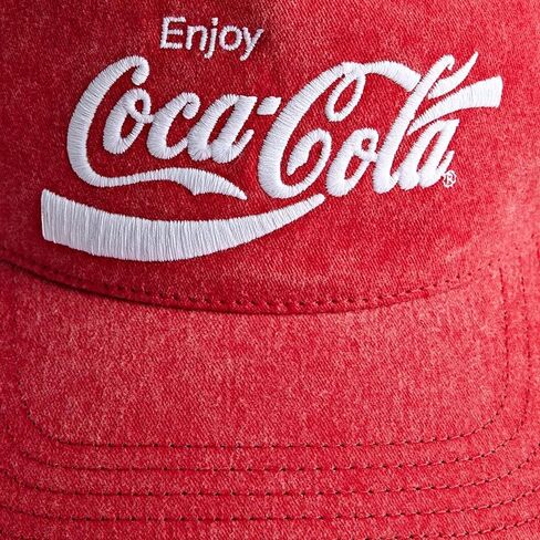 AMERICAN NEEDLE Coca-Cola Vintage Snapback Cap, Raglan Official Coke Hat Red in Saudi Arabia