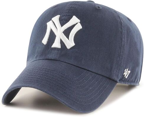 '47 New York Yankees Cooperstown Clean Up Dad Hat Baseball Cap - Navy, One Size in Saudi Arabia