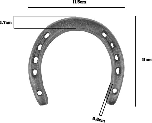 ECSiNG 4PCS Rustic Horseshoe Wall Decor Cast Iron Horseshoe Wall Hanging Ornaments Good Luck Blessing Gift for Indoor Outdoor Farmhouse Door Wall Decor in Saudi Arabia