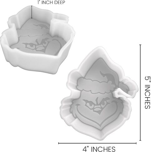 Christmas Freshie 4 Pack Silicone Mold | Winter Christmas Tree Vintage Truck Grouch Elf | Crafter Supplies for Freshie, Soap, Resin, Candles in Saudi Arabia