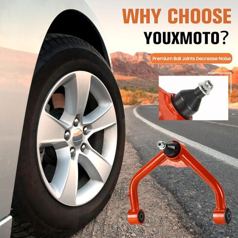 أذرع التحكم العلوية الأمامية 2-4 بوصة مناسبة لـ Ram 1500 2WD 4WD 2006-2022، طقم تعليق قابل للتعديل أذرع أنبوبية رفع 2 إلى 4 بوصة، أذرع تعليق بديلة من المصنع in Saudi Arabia
