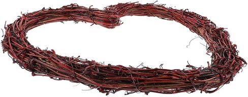 Vine Wreath Rattan Wreath Frame Rattan Vine Garland Heart Shaped Wreath Form Rattan Door Wreath Floral Wreath Frame Wreaths for Crafts Rattan Heart Shaped Wreath Basket Christmas in Saudi Arabia
