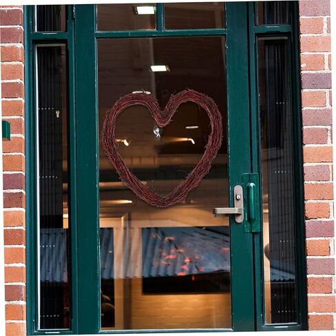 Vine Wreath Rattan Wreath Frame Rattan Vine Garland Heart Shaped Wreath Form Rattan Door Wreath Floral Wreath Frame Wreaths for Crafts Rattan Heart Shaped Wreath Basket Christmas in Saudi Arabia
