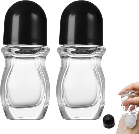 Glass Empty Roller Bottles with Plastic Roller Ball in Kuwait
