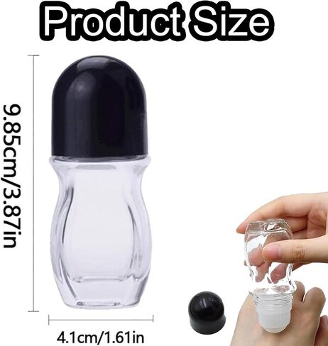 Glass Empty Roller Bottles with Plastic Roller Ball in Kuwait