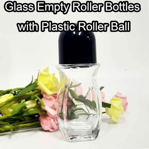 Glass Empty Roller Bottles with Plastic Roller Ball in Kuwait
