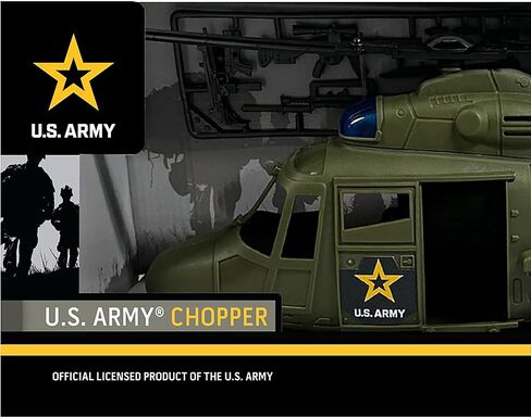 U.S. Army: Chopper with 2 Soldiers - Kids Playset, Includes Vehicle, Action Figures & Accessories, Officially Licensed Product, Ages 4+ in Kuwait