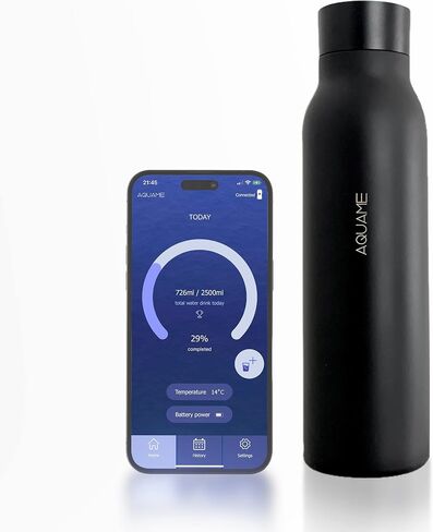 Smart Water Bottle Castle Black in Saudi Arabia