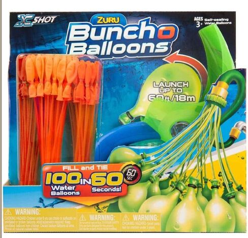 قاذفة واحدة من Bunch O Balloons + 3 بالونات مائية من ZURU، بالونات ذاتية الغلق سريعة التعبئة، للاستخدام في الهواء الطلق والعائلة والأصدقاء ومتعة الصيف للأطفال، 100 بالونة + 1 قاذفة بالونات in Kuwait