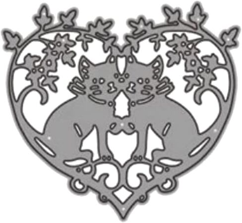 قطعتان من قطع معدنية على شكل قطة حيوانية، قطع تزيين على شكل قطة حيوانية، استنسل لبطاقات القصاصات بنفسك، قوالب ورقية مزخرفة لصنع بطاقات القصاصات in Kuwait