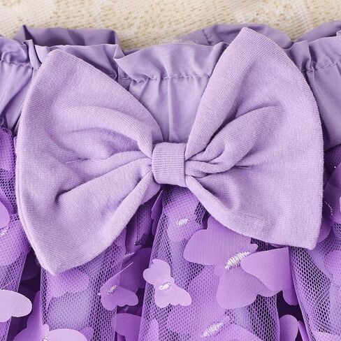 Baby Girl Clothes Summer Outfit Butterfly Puffy Mesh Skirt Ruffle Sleeveless Romper with Headband Set 0-12 Months in Saudi Arabia