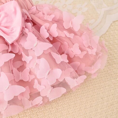 Baby Girl Clothes Summer Outfit Butterfly Puffy Mesh Skirt Ruffle Sleeveless Romper with Headband Set 0-12 Months in Saudi Arabia