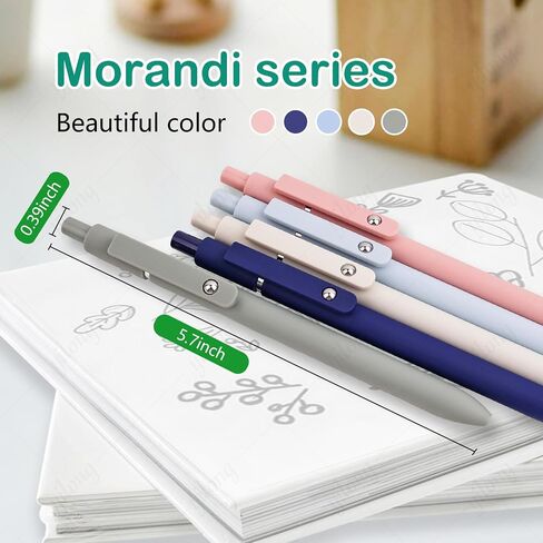 5PCS 0.5mm Black Ink Gel Pens Set for Smooth Writing, Quick Dry Ink Pens Fine Point Roller Ball Gel Ink Cute Pen for School Office Supplies in Saudi Arabia