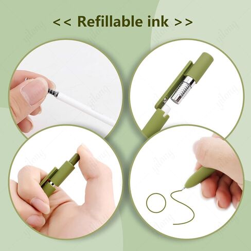 5PCS 0.5mm Black Ink Gel Pens Set for Smooth Writing, Quick Dry Ink Pens Fine Point Roller Ball Gel Ink Cute Pen for School Office Supplies in Saudi Arabia