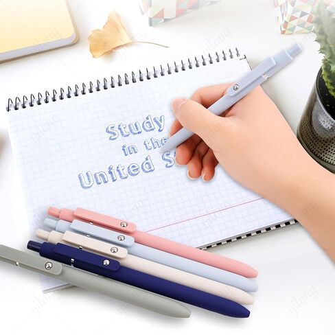 5PCS 0.5mm Black Ink Gel Pens Set for Smooth Writing, Quick Dry Ink Pens Fine Point Roller Ball Gel Ink Cute Pen for School Office Supplies in Saudi Arabia