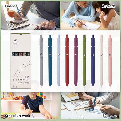 5PCS 0.5mm Black Ink Gel Pens Set for Smooth Writing, Quick Dry Ink Pens Fine Point Roller Ball Gel Ink Cute Pen for School Office Supplies in Saudi Arabia