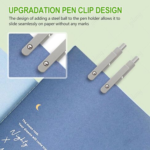5PCS 0.5mm Black Ink Gel Pens Set for Smooth Writing, Quick Dry Ink Pens Fine Point Roller Ball Gel Ink Cute Pen for School Office Supplies in Saudi Arabia