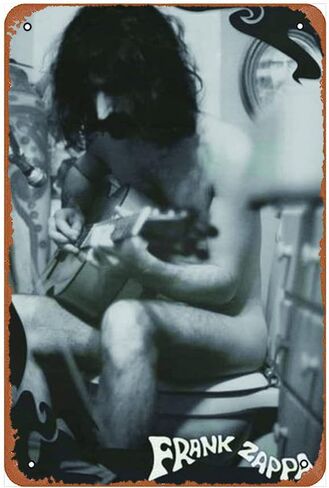 Ysirseu فرانك زابا كرابا غيتار مضحك الفن معدن القصدير تسجيل 8x12 بوصة بار حانة داخلي في الهواء الطلق جدار ديكور هدايا للرجل in Kuwait