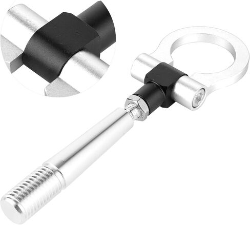 Car Tow Hook, Fydun CNC Aluminum Tow Hook for JDM Style Screw on Track Racing Towing Ring Car Auto Trailer Ring Fit for Infiniti FX35/FX45/FX50 QX70 (White) in Saudi Arabia