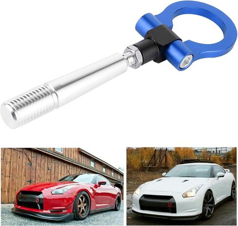 Car Tow Hook, Fydun CNC Aluminum Tow Hook for JDM Style Screw on Track Racing Towing Ring Car Auto Trailer Ring Fit for Infiniti FX35/FX45/FX50 QX70 (White) in Saudi Arabia