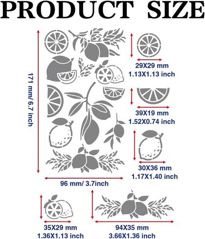 Lemon Metal Stencils Lemon Metal Journal Stencils Fruit Stainless Steel Stencils 4×7inch for Wood Carving Drawings Engraving Scrapbooking Project in Saudi Arabia