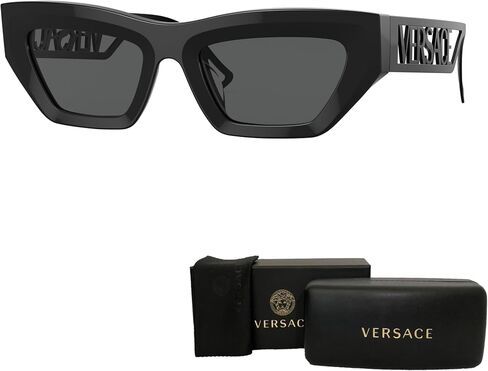 نظارات شمسية غير منتظمة من Versace VE4432U للنساء + حزمة مع مجموعة نظارات مجانية من Designer iWear in Kuwait