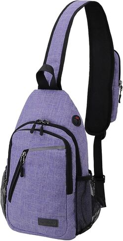 VX VONXURY Sling Backpack Men, Multipurpose Crossbody Bags for Women Trendy Lightweight Chest Bag for Travel Hiking Cycling in Saudi Arabia