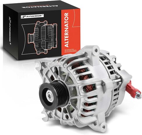 مولد كهربائي ممتاز متوافق مع Ford Mustang 1999 2000 2001 2002 2003 2004 V8 4.6L، 12V 105A في اتجاه عقارب الساعة 6-Groove Pulley، استبدال # XR3U-10300-AA XR3U-10300-AC in Saudi Arabia