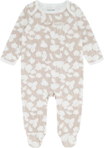 Calvin Klein Baby Girls Footed Coverall in Saudi Arabia