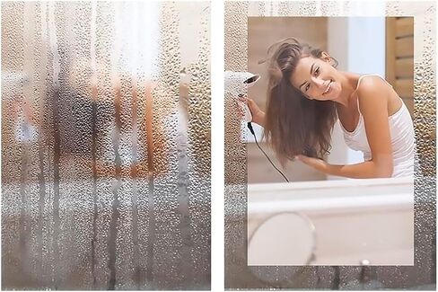 مرآة LED مثبتة على الحائط للحمام، شكل غير منتظم بدون إطار، 24 بوصة طول × 32 بوصة عرض، وظيفة إزالة الضباب، مرآة زينة قابلة للتعتيم، مقاومة للماء، لون LED منظم، مستشعر يعمل باللمس، مضاد للضباب in Saudi Arabia