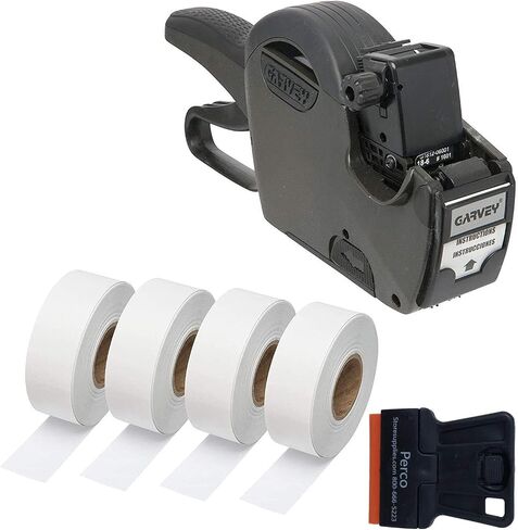 1812 White Pricing Labels for Garvey 18-6 One Line Price Gun, 11 Rolls - 14,000 in Saudi Arabia